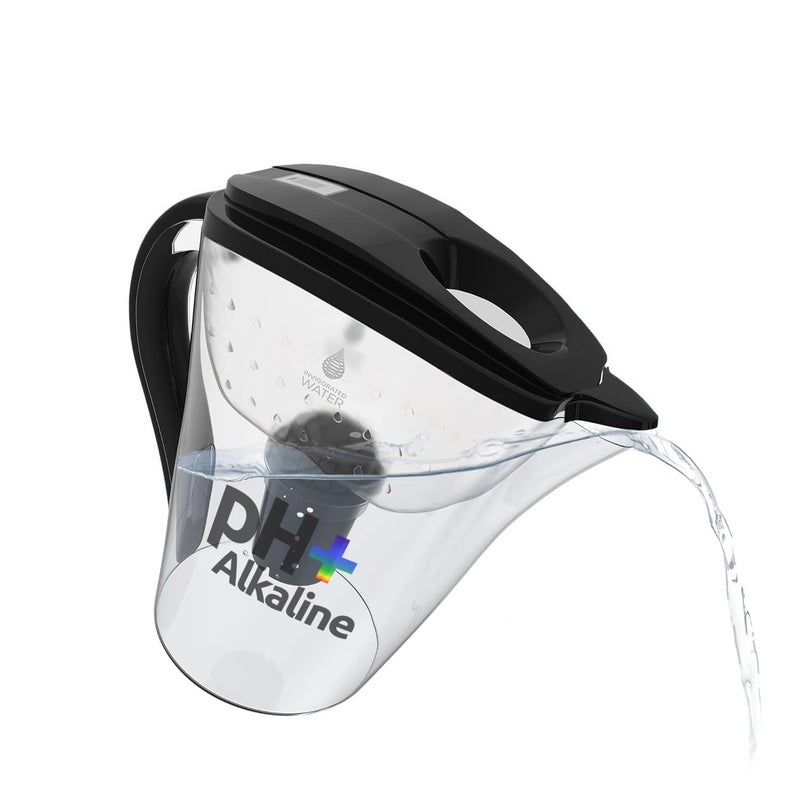 Invigorated Water Alkaline Water Filter Pitcher - Long Lasting Alkaline Water Pitcher Filter with Multi-Stage Filtration System - High pH Alkaline Pitcher Water Jug with Alkaline Filter - 3.5L (White) - Image 1